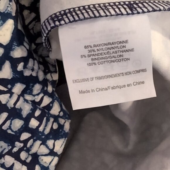 Tory Burch Vienna Dress Womens Size Small Blue Zippered Short Sleeve Fit & Flare - Picture 14 of 14